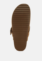  Ratiha Buckle Accent Slip-On Footbed Mules