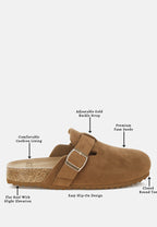  Ratiha Buckle Accent Slip-On Footbed Mules
