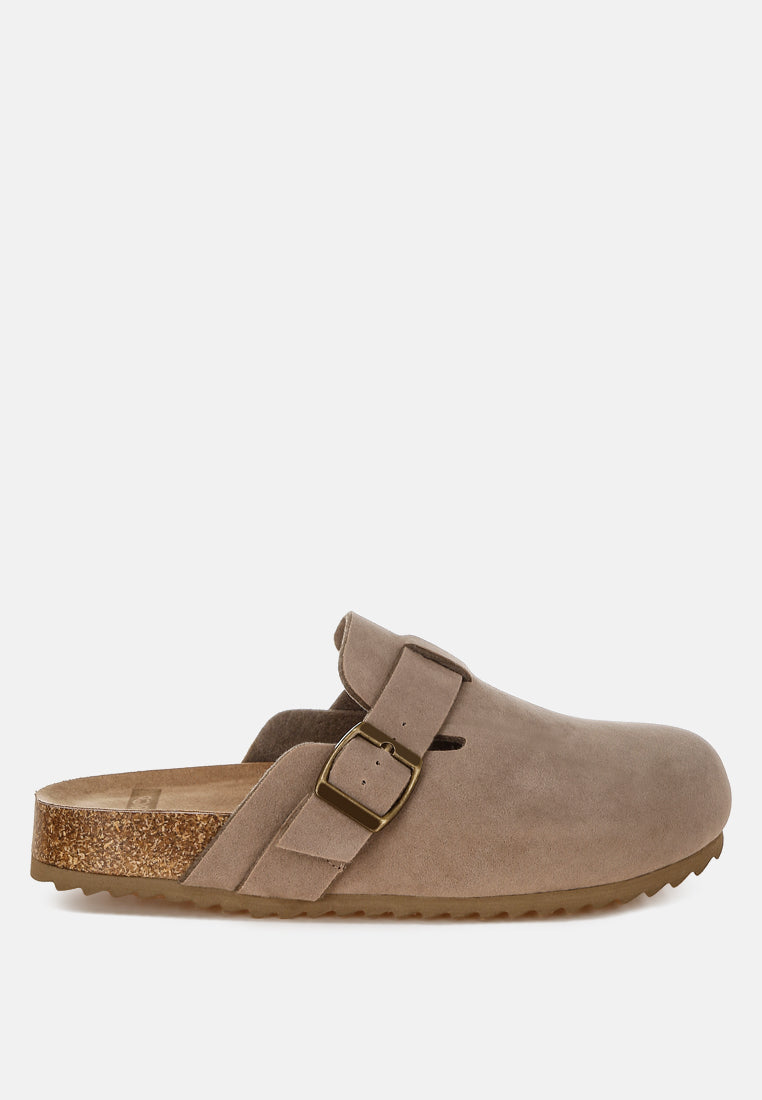  Ratiha Buckle Accent Slip-On Footbed Mules
