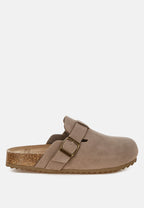  Ratiha Buckle Accent Slip-On Footbed Mules