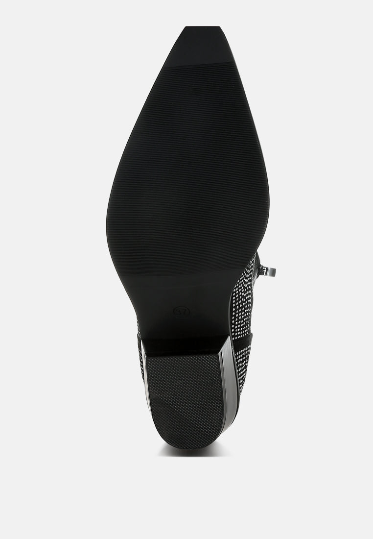  Costello Rhinestones Embellished Cowboy Boots