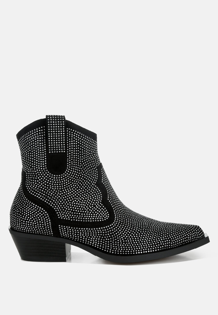  Costello Rhinestones Embellished Cowboy Boots