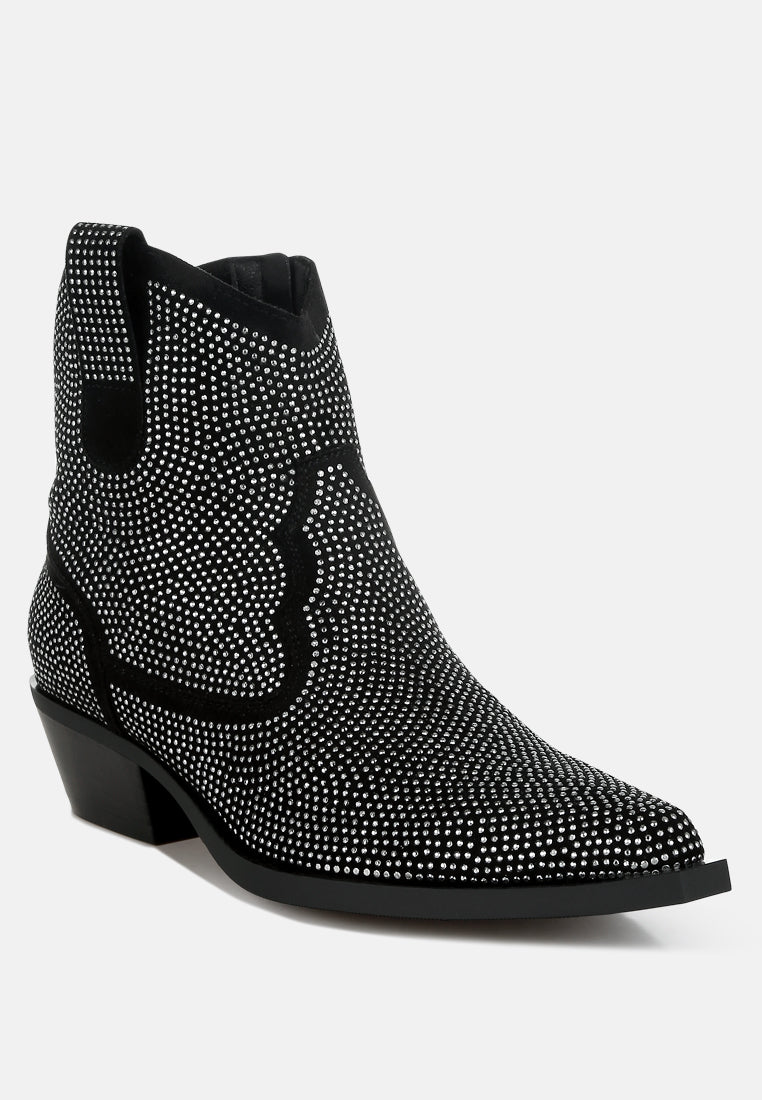 Costello Rhinestones Embellished Cowboy Boots