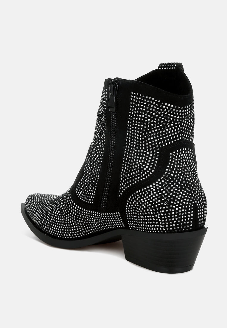  Costello Rhinestones Embellished Cowboy Boots