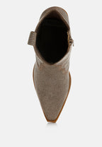  Costello Rhinestones Embellished Cowboy Boots