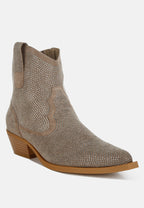  Costello Rhinestones Embellished Cowboy Boots