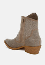  Costello Rhinestones Embellished Cowboy Boots