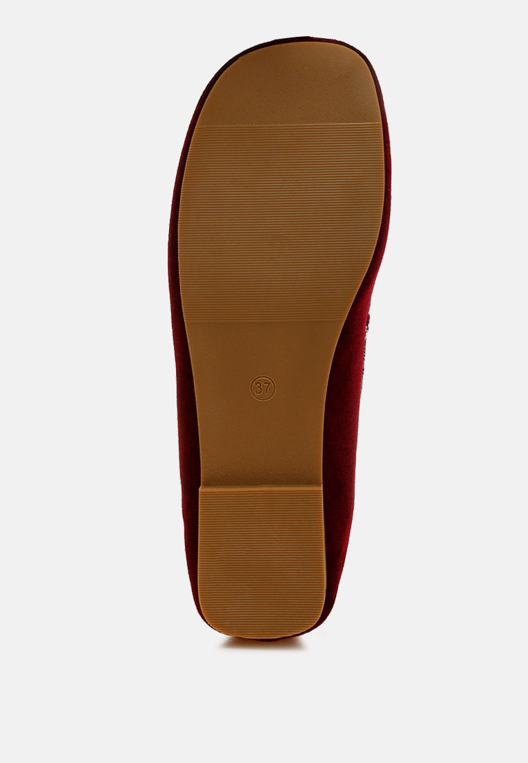  Robua Velvet Flat Loafers