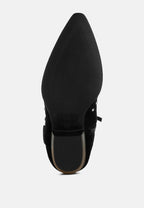  Rodeo Studded Real Suede Leather Ankle Boots