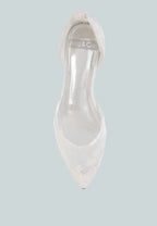  Shrami Pearl & Rhinestone Strap Flat Sandals