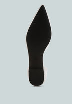  Shrami Pearl & Rhinestone Strap Flat Sandals