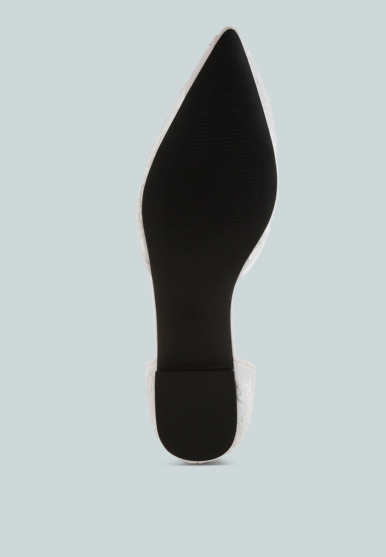  Shrami Pearl & Rhinestone Strap Flat Sandals