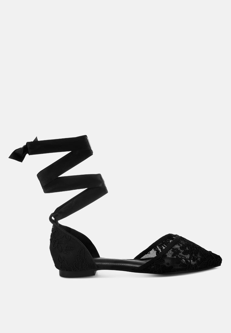  Shrami Pearl & Rhinestone Strap Flat Sandals