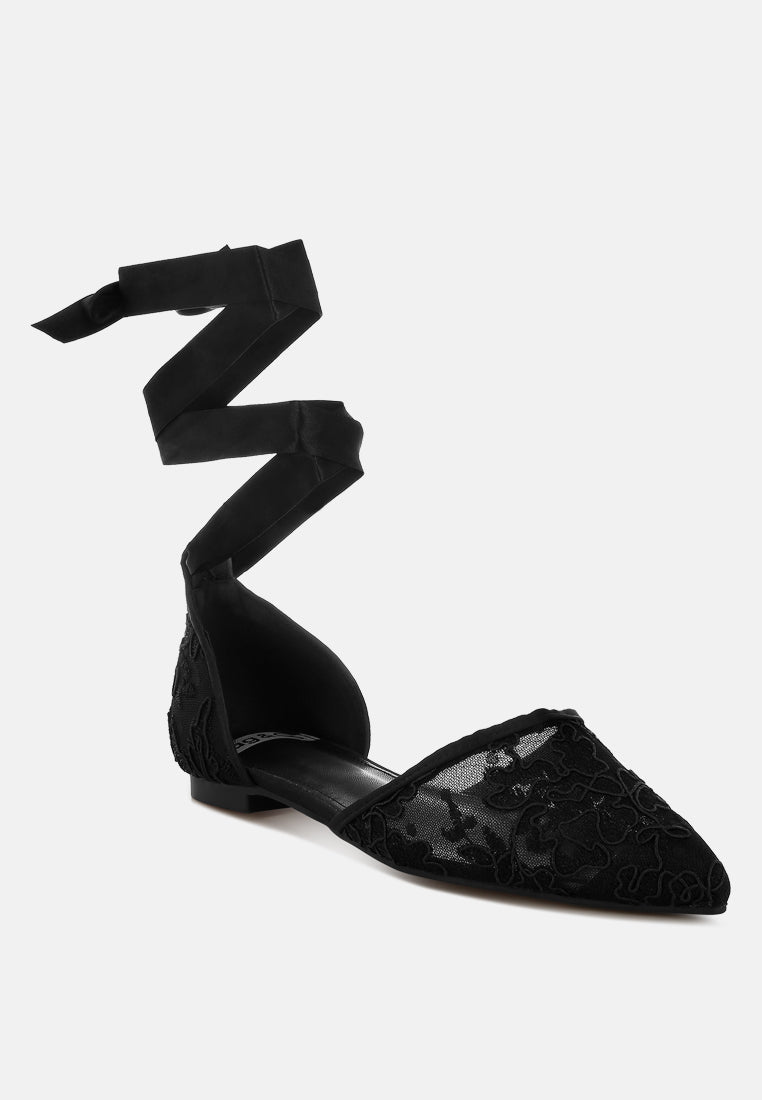  Shrami Pearl & Rhinestone Strap Flat Sandals