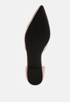  Shrami Pearl & Rhinestone Strap Flat Sandals