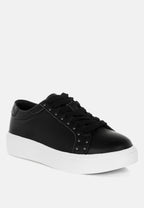  Strider Studs Embellished Chunky Sneakers