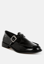  Swenson Patent Pleather Mary Jane Loafers