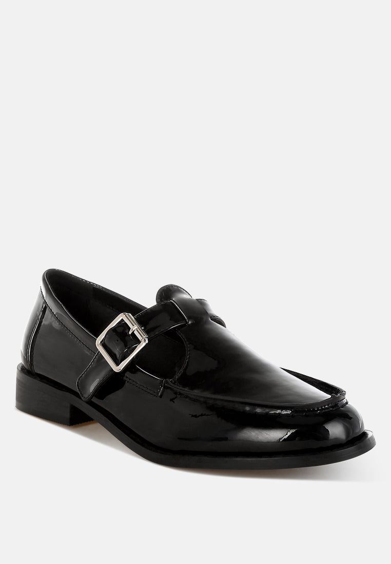  Swenson Patent Pleather Mary Jane Loafers