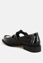  Swenson Patent Pleather Mary Jane Loafers