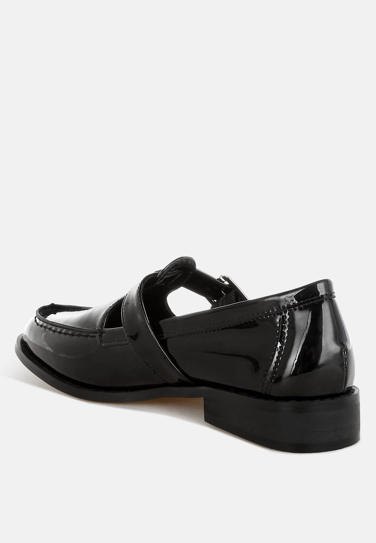  Swenson Patent Pleather Mary Jane Loafers
