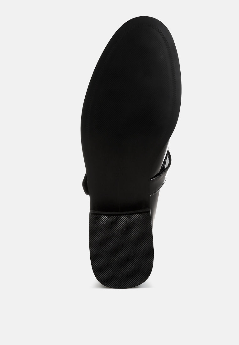 Swenson Patent Pleather Mary Jane Loafers