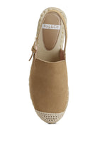  Affie Genuine Suede Slingback Strap Espadrilles