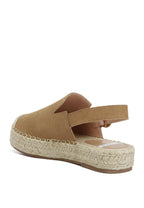  Affie Genuine Suede Slingback Strap Espadrilles
