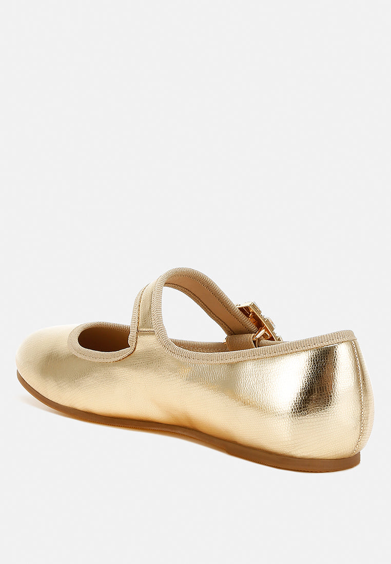  Upstage Brooch Mary Jane Ballerinas