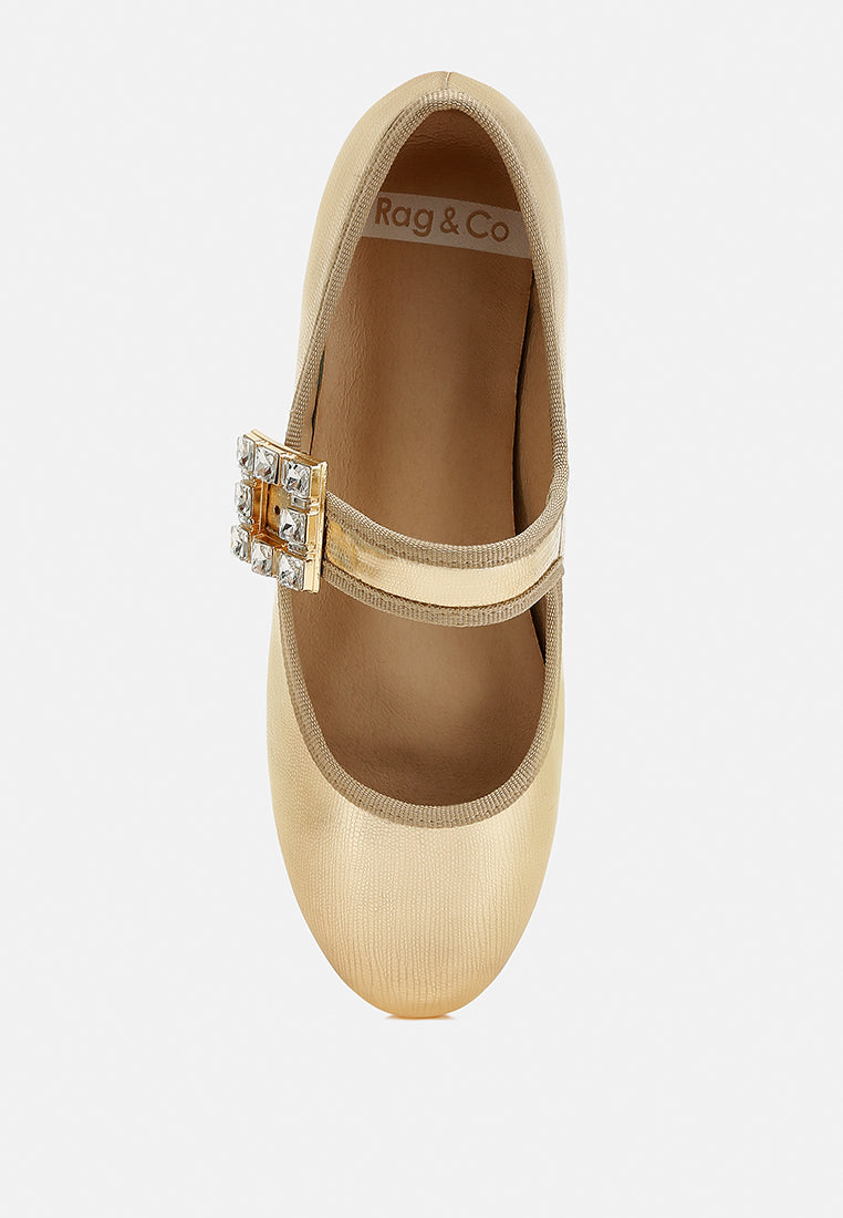  Upstage Brooch Mary Jane Ballerinas