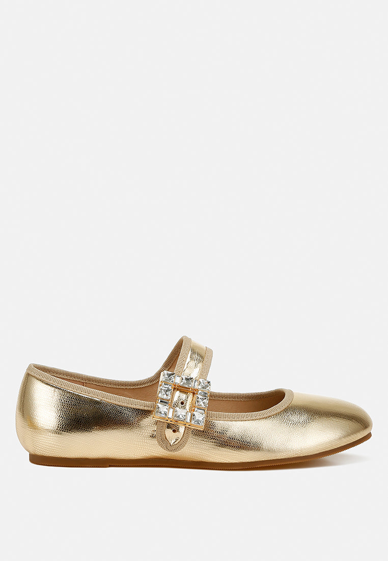  Upstage Brooch Mary Jane Ballerinas