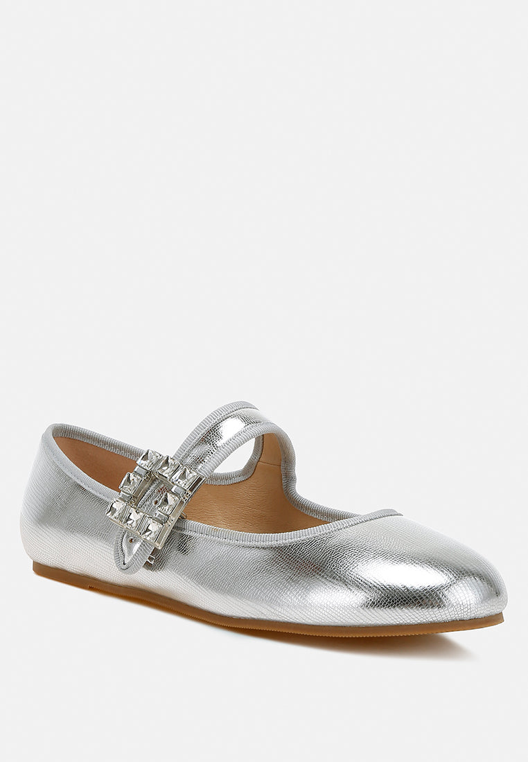  Upstage Brooch Mary Jane Ballerinas