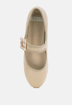  Upstage Brooch Mary Jane Ballerinas