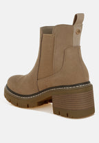  Vostok Suede Chunky Chelsea Boots