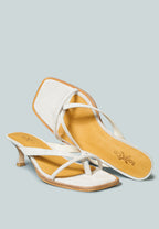  WINSLET Heeled Thong Sandal In Beige