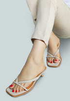  WINSLET Heeled Thong Sandal In Beige