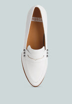  Noshiya Patent Pleather Penny Loafers