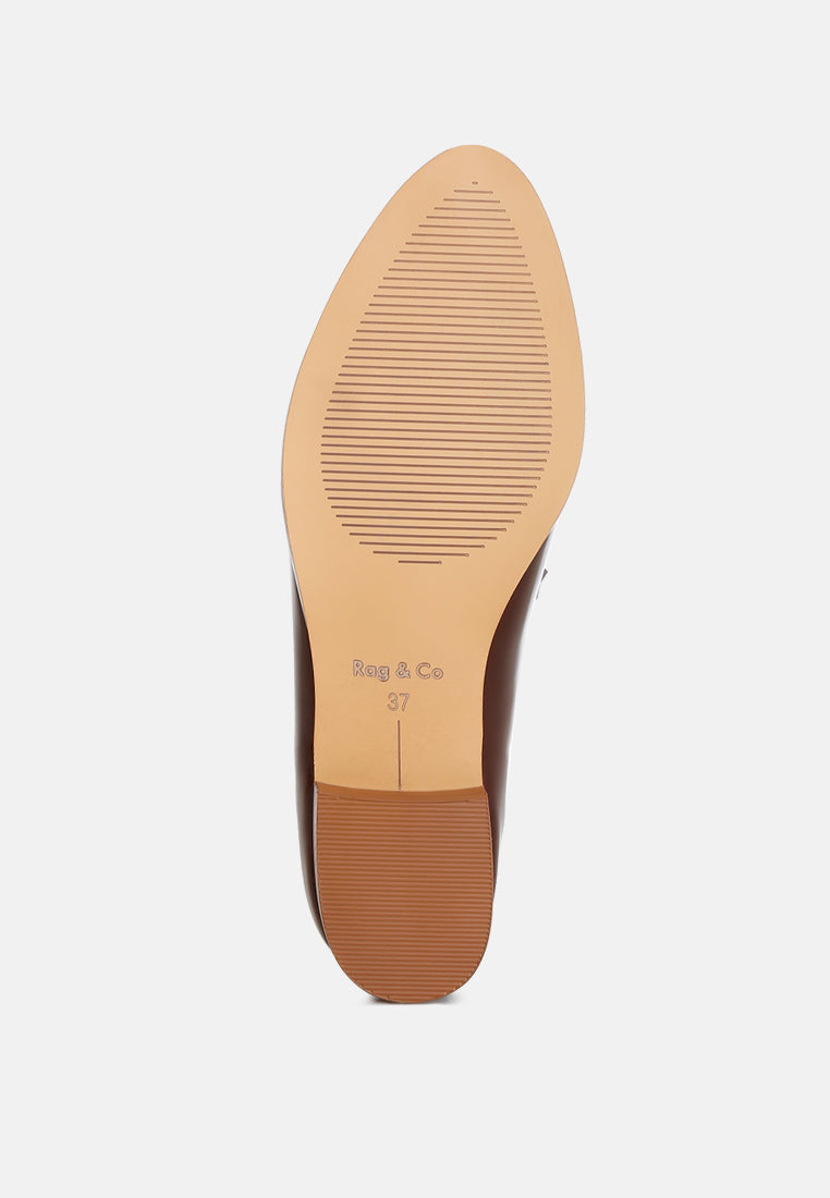  Noshiya Patent Pleather Penny Loafers