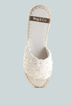  Yakna Pearl Embellished Woven Flats