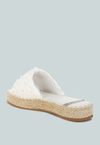  Yakna Pearl Embellished Woven Flats