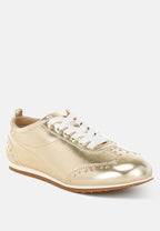  Yorika Studded Metallic Pleather Sneakers