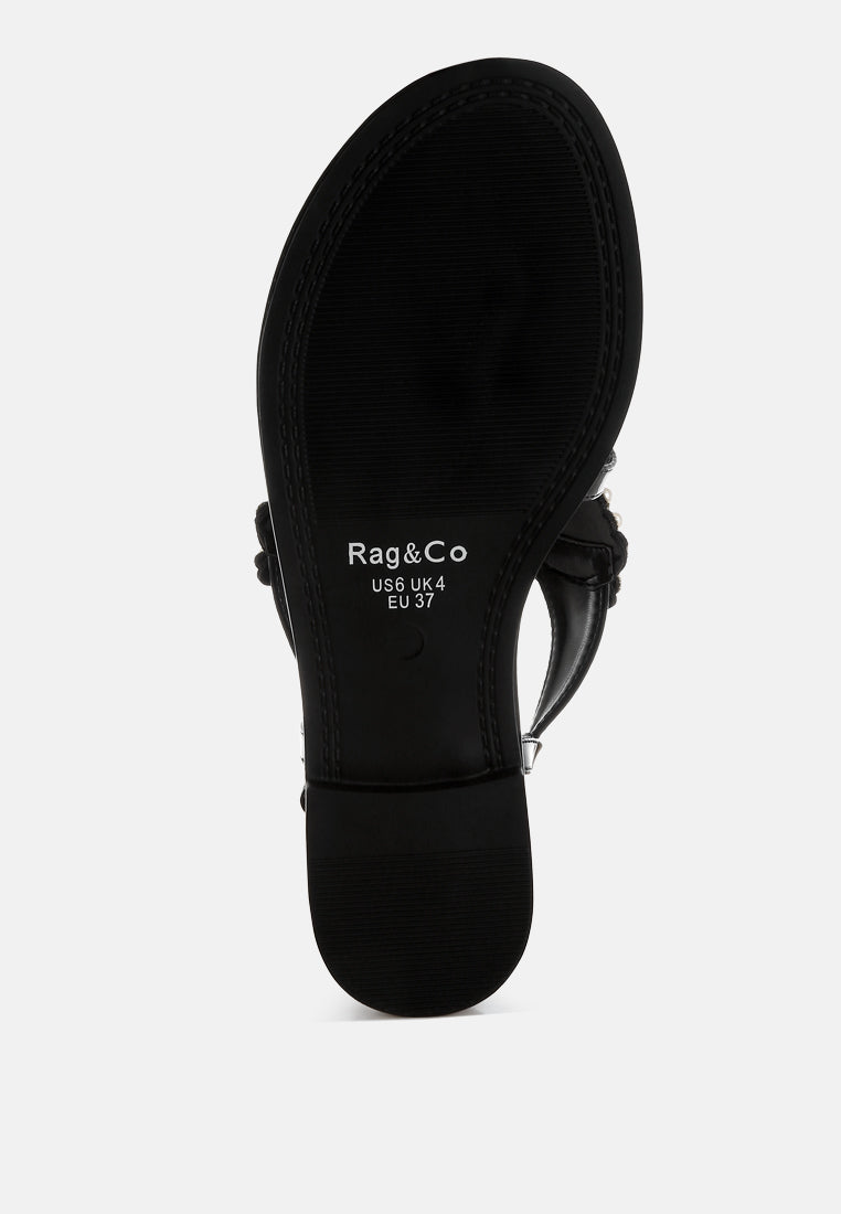  Zalata Pearl Studded Flats