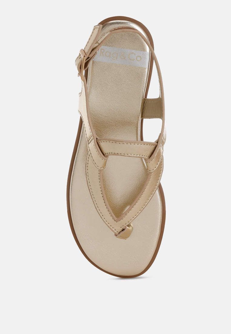  Zorad Metallic Genuine Leather Flats