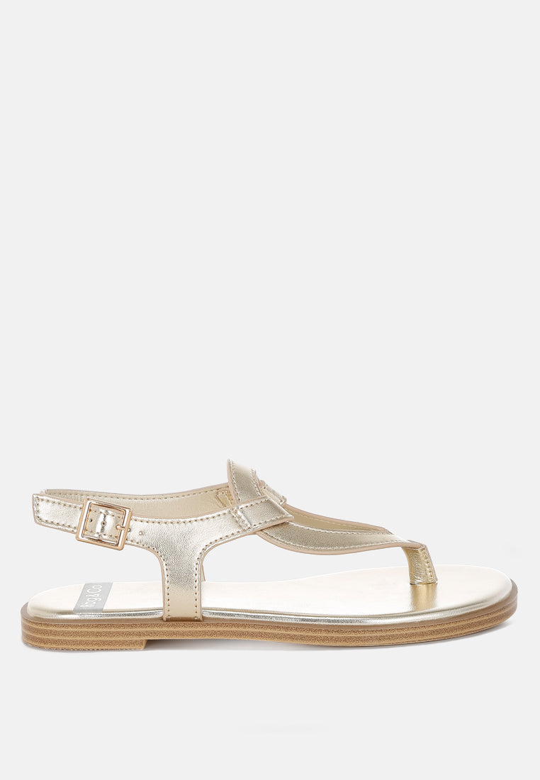  Zorad Metallic Genuine Leather Flats