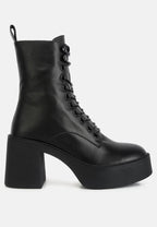  Carmac High Ankle Platform Boots In Black