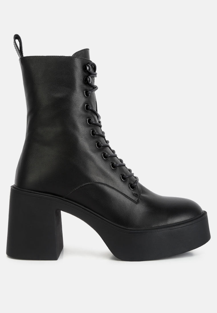  Carmac High Ankle Platform Boots In Black