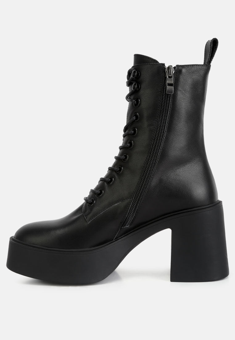  Carmac High Ankle Platform Boots In Black