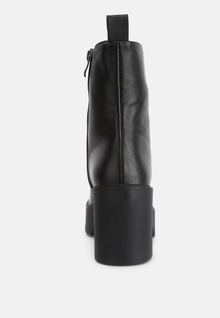  Carmac High Ankle Platform Boots In Black