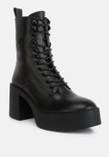 Carmac High Ankle Platform Boots In Black
