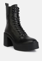  Carmac High Ankle Platform Boots In Black