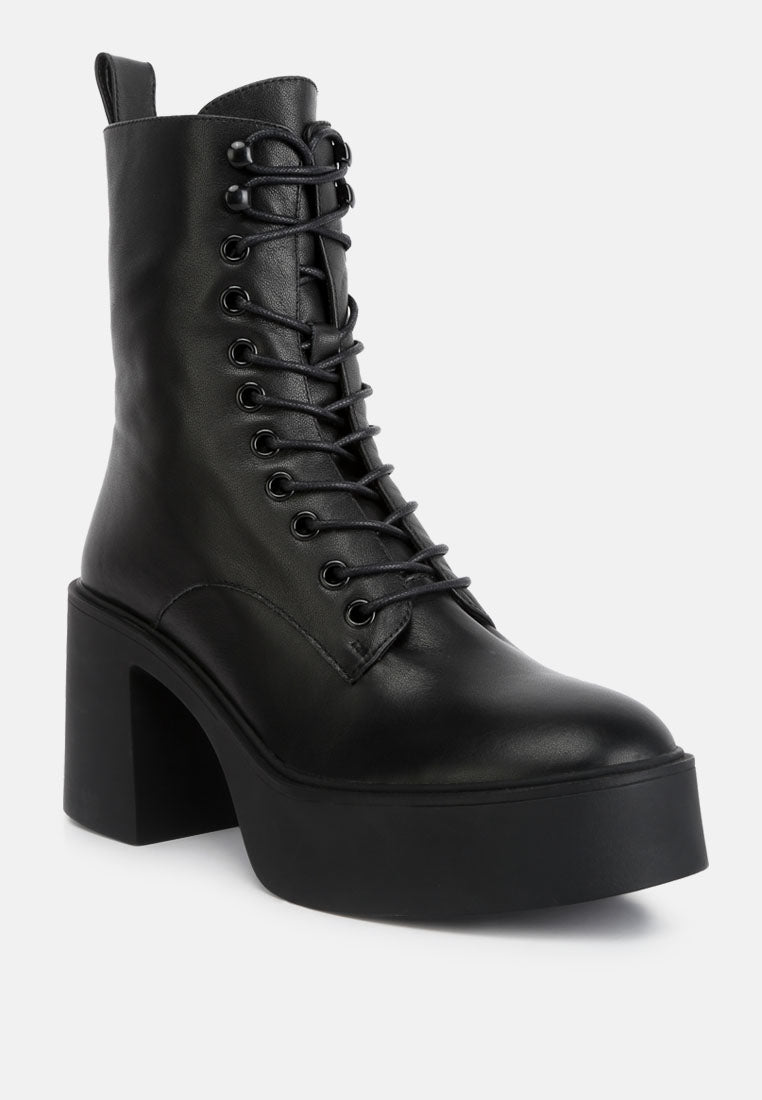  Carmac High Ankle Platform Boots In Black